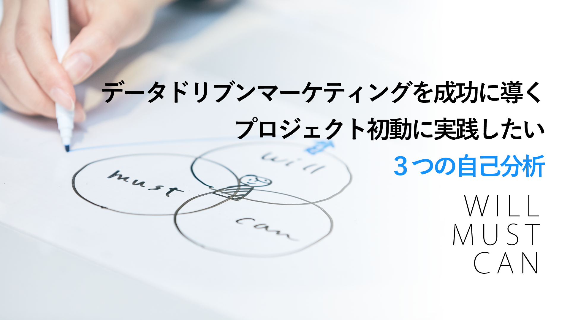 データドリブンマーケティングを成功に導く、プロジェクト初動に実践したい3つの自己分析
