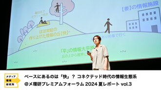 ベースにあるのは「快」？ コネクテッド時代の情報生態系　@メ環研プレミアムフォーラム2024夏レポートvol.3