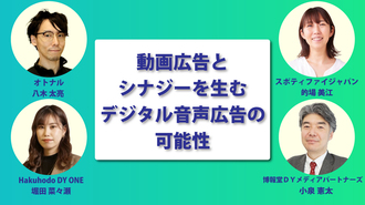 「動画広告とシナジーを生むデジタル音声広告の可能性」