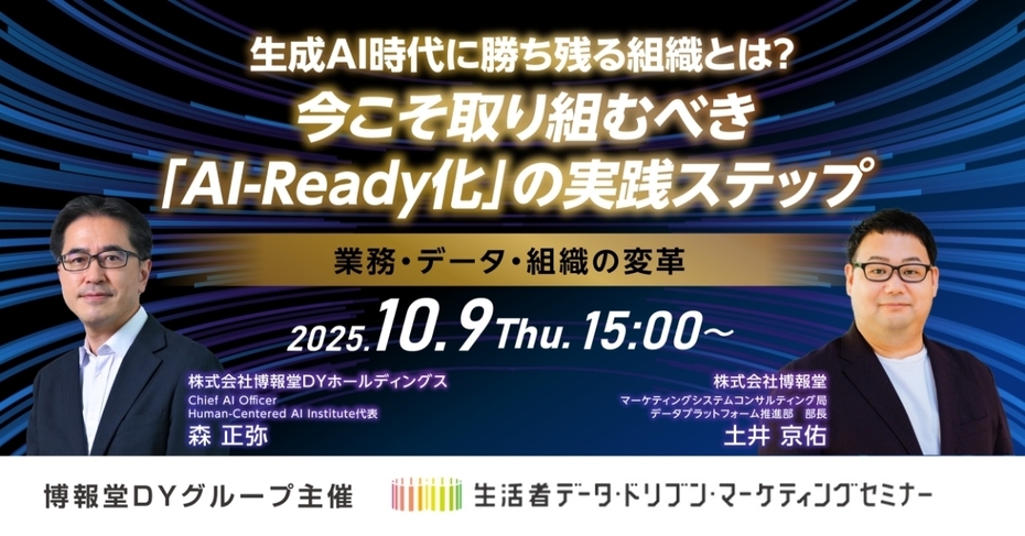 生成AI時代に勝ち残る組織とは？今こそ取り組むべき「AI-Ready化」の実践ステップ ー業務・データ・組織の変革ー