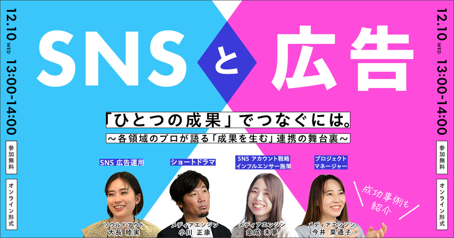 SNSと広告「ひとつの成果」でつなぐには。～各領域のプロが語る「成果を生む」連携の舞台裏